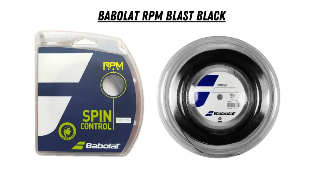 Babolat RPM Blast tennis string, reviewed in our Luxilon vs Babolat RPM Blast comparison playtest