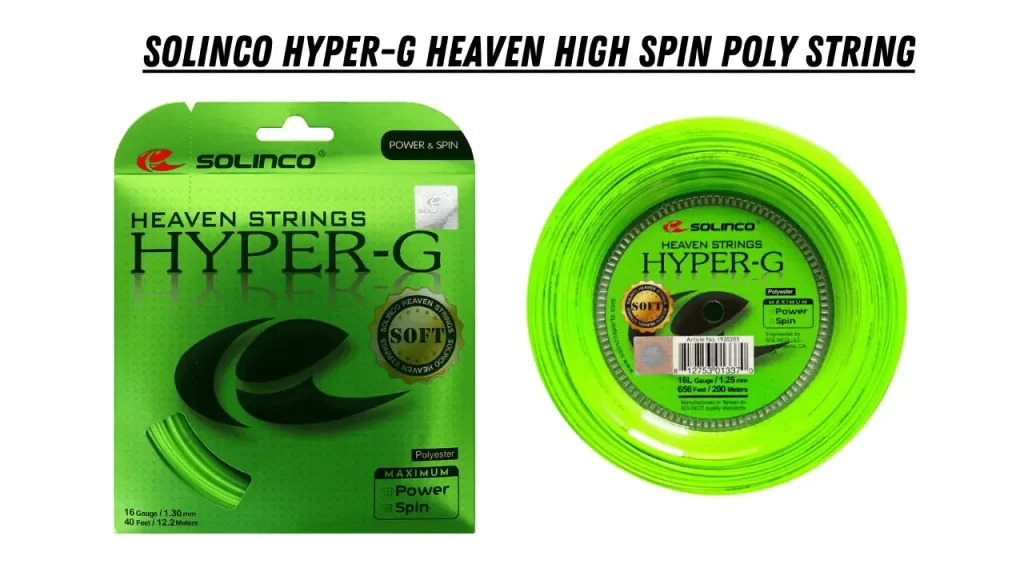 Best Tennis Strings - Solinco Hyper-G Heaven High Spin Poly String