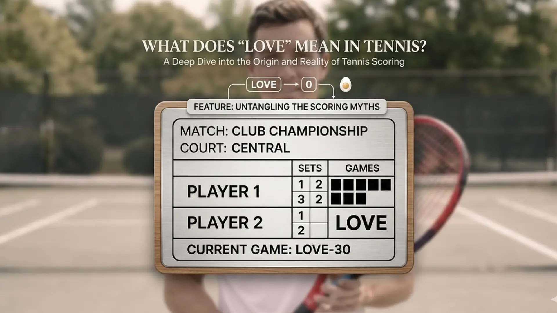 What Does Love Mean in Tennis? Origin & Scoring Explained