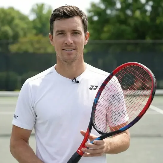 Chris Davies on the Tennis Court